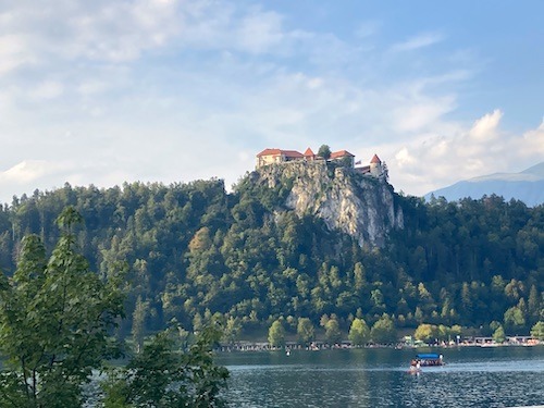 Kasteel meer van Bled Slovenië