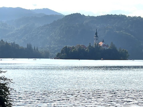 Kerkje meer van Bled Slovenië