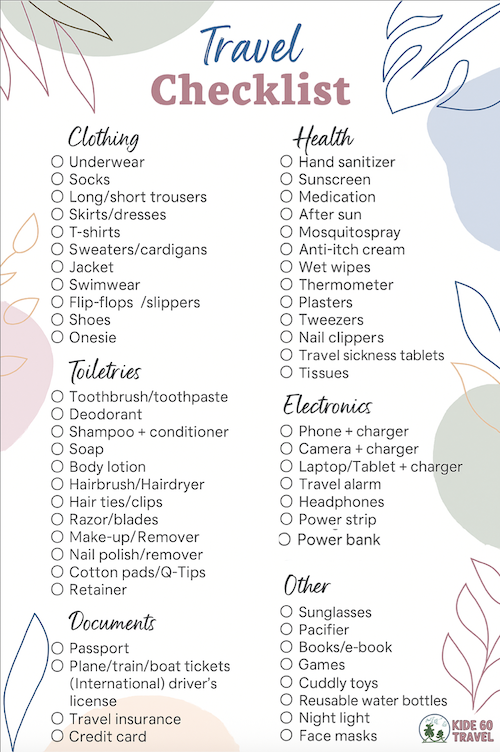 Packing List